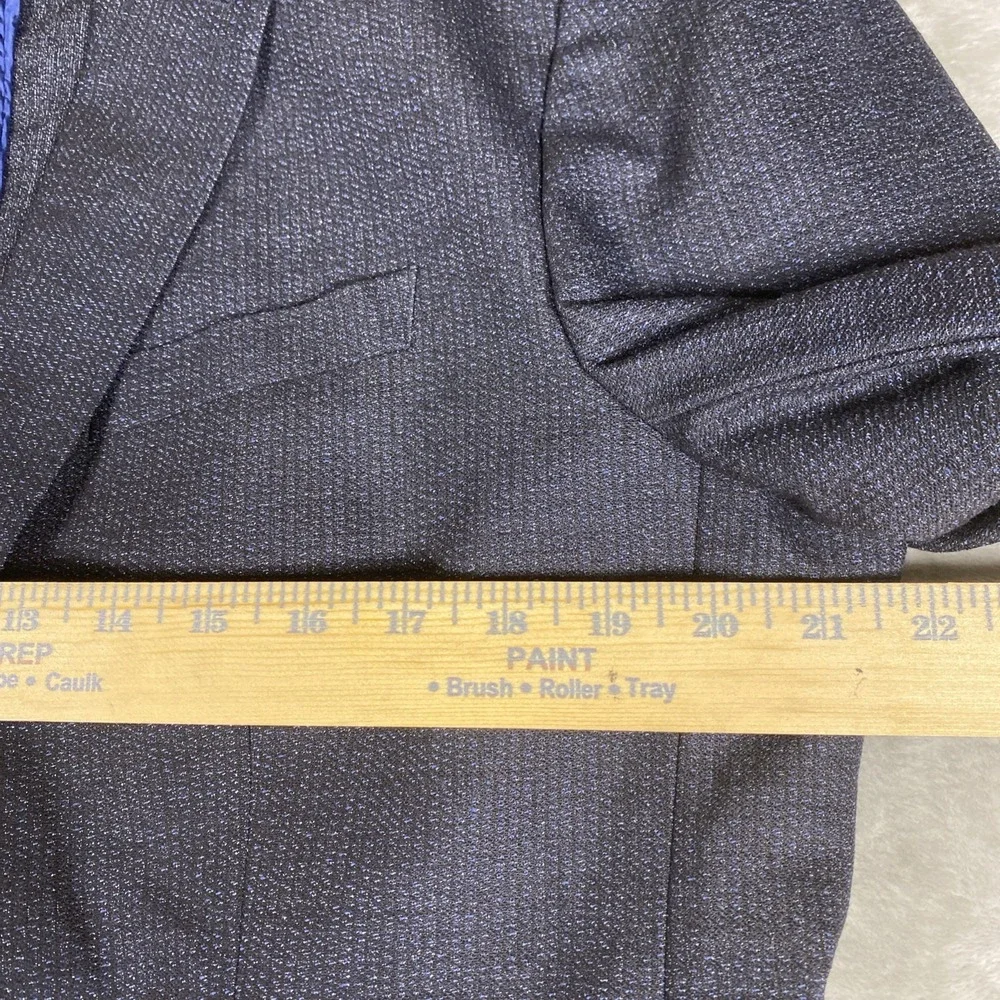 Boss Hugo Boss Travel Blazer Men's 44R Blue Slim Unstructured Wool Silk Stretch